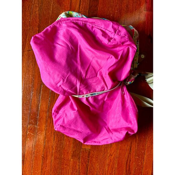 Lily Bloom Colorful Pink Green Crossbody Purse Shoulder Bag - Picture 5 of 6